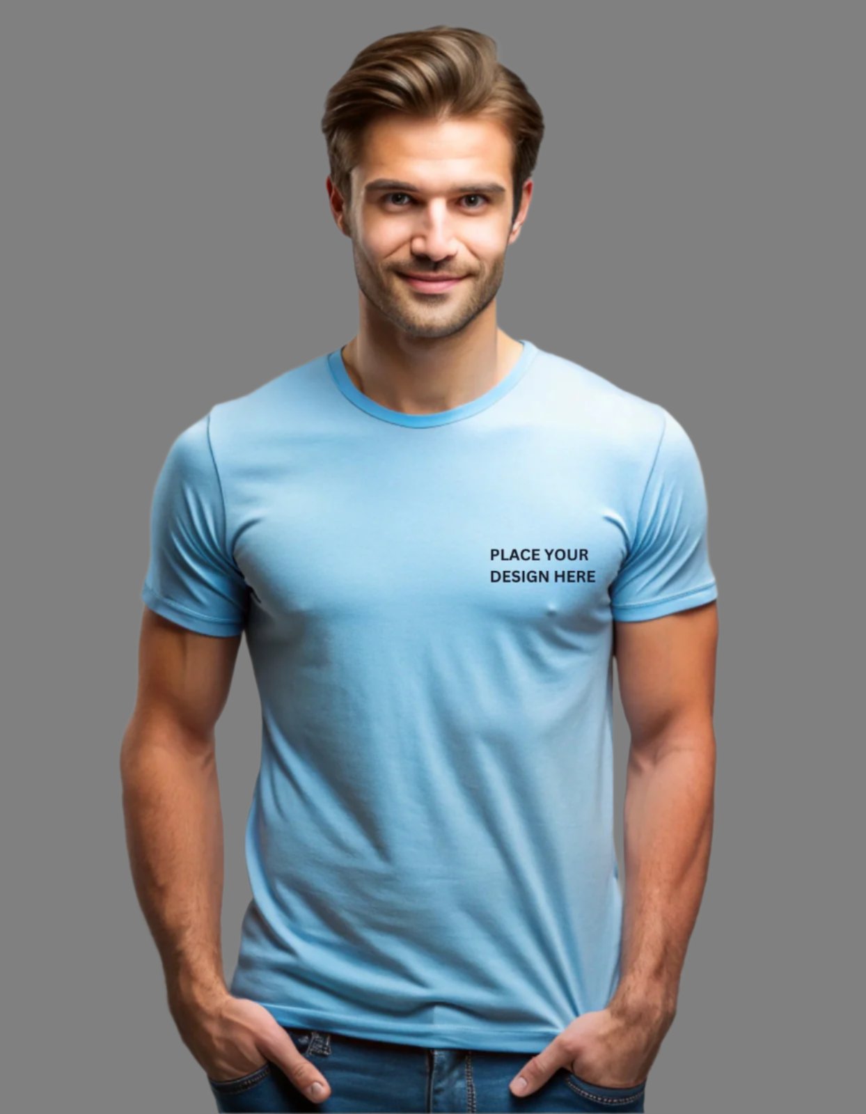 Polyester Round Neck Tee